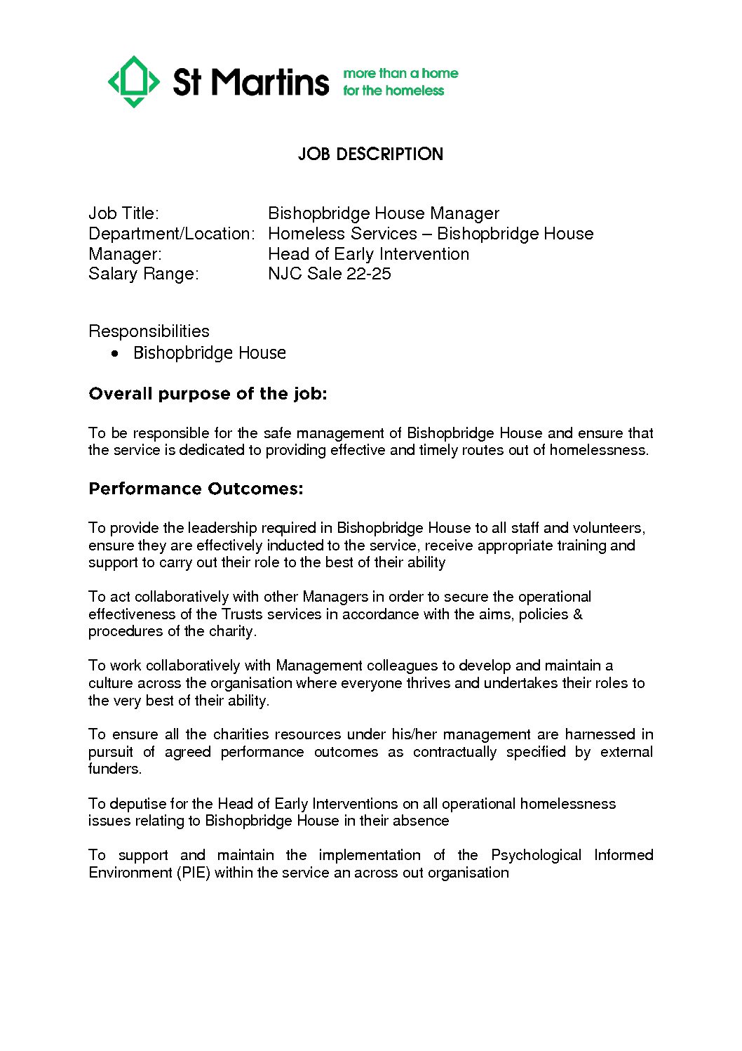 Featured image for Bishopbridge House Manager 2020