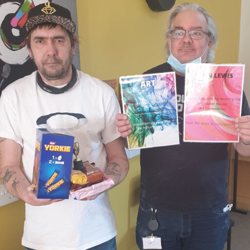 Featured image for Art makes a positive difference to residents at Highwater House