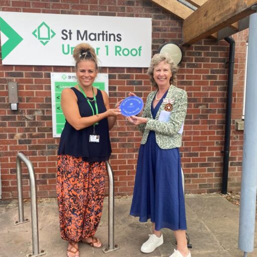 Featured image for St Martins receives plaque for pandemic service