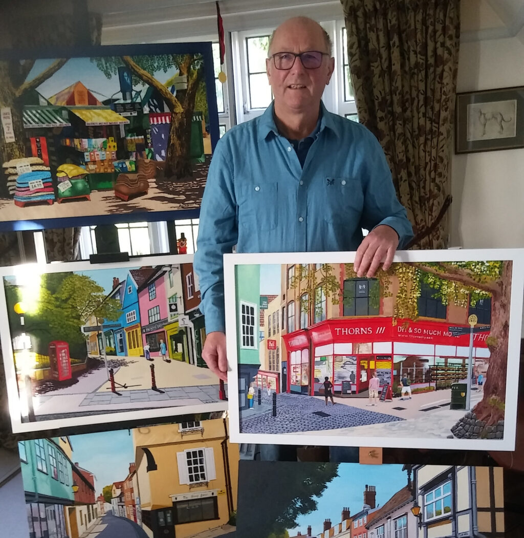 Martin Stewart and his paintings
