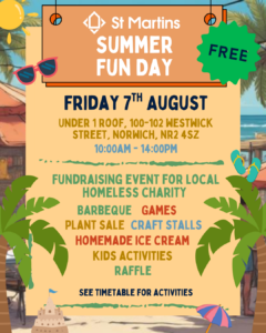 St Martins Summer Fun Day 7th August Under 1 Roof