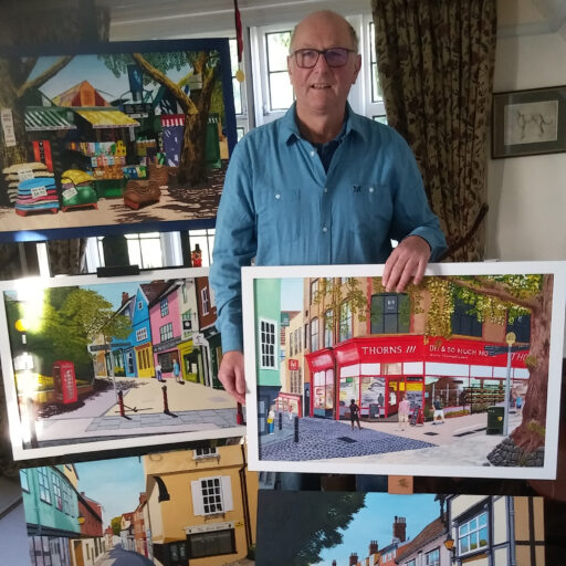 Featured image for Paintings of stunning Norwich scenes raise funds for St Martins